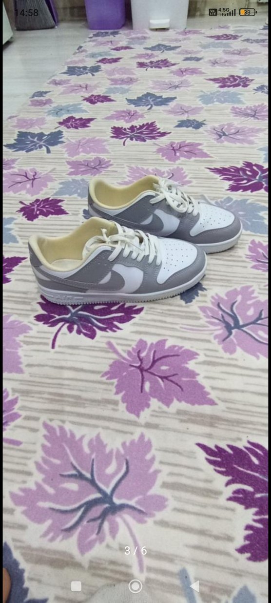 Gri Kadın Spor Ayakkabı Velcro Bağcıklı - Görsel 4