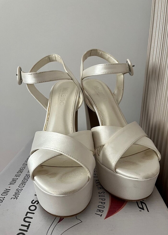 Gelin ayakkabısı saten - Görsel 2