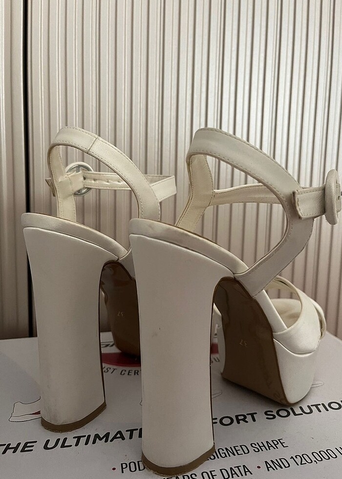 Gelin ayakkabısı saten - Görsel 4