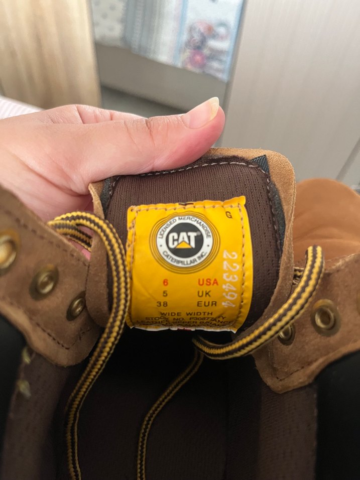 CAT Kahverengi Kadın Deri  Bot - Görsel 4