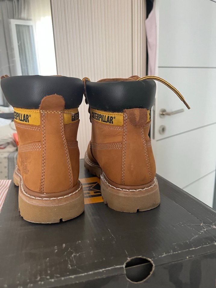 CAT Kahverengi Kadın Deri  Bot - Görsel 3