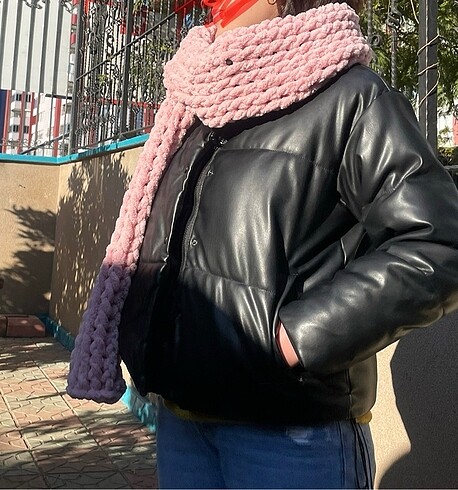 Puffy Pie Puffy atkı pembe