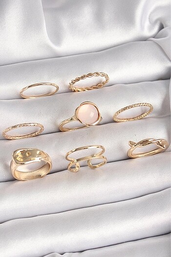 Gold yüzük set