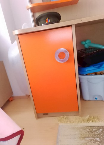 Turuncu Çocuk Rafı ve Çalışma Masası - Görsel 5