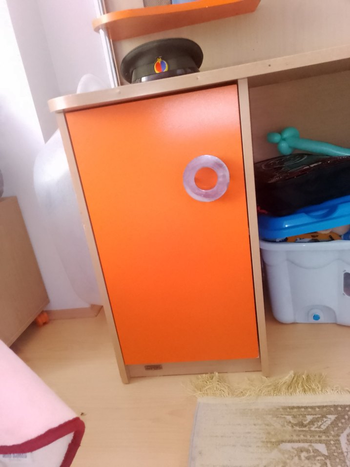 Turuncu Çocuk Rafı ve Çalışma Masası - Görsel 5