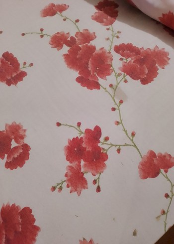 Beyaz Çiçek Desenli Yatak Örtüsü - Görsel 9