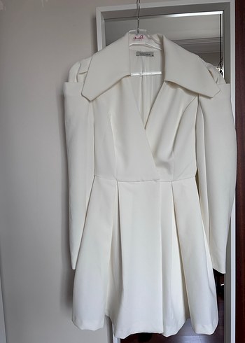 Nocturne Beyaz Evden Çıkış Elbisesi - Görsel 4