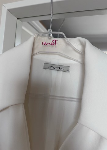 Nocturne Beyaz Evden Çıkış Elbisesi - Görsel 3