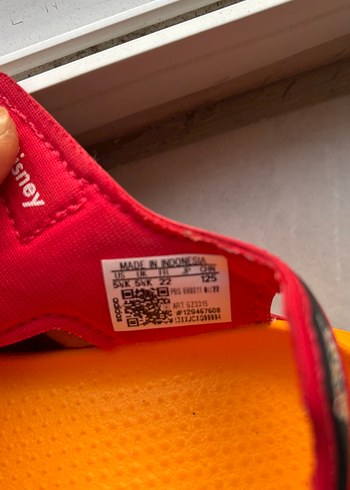 Çocuk Kırmızı Renkli Cırt Cırtlı Terlik - Görsel 6