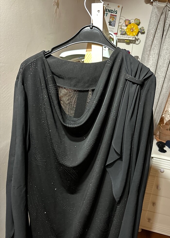 Sim ışıltılı abiye bluz - Görsel 2