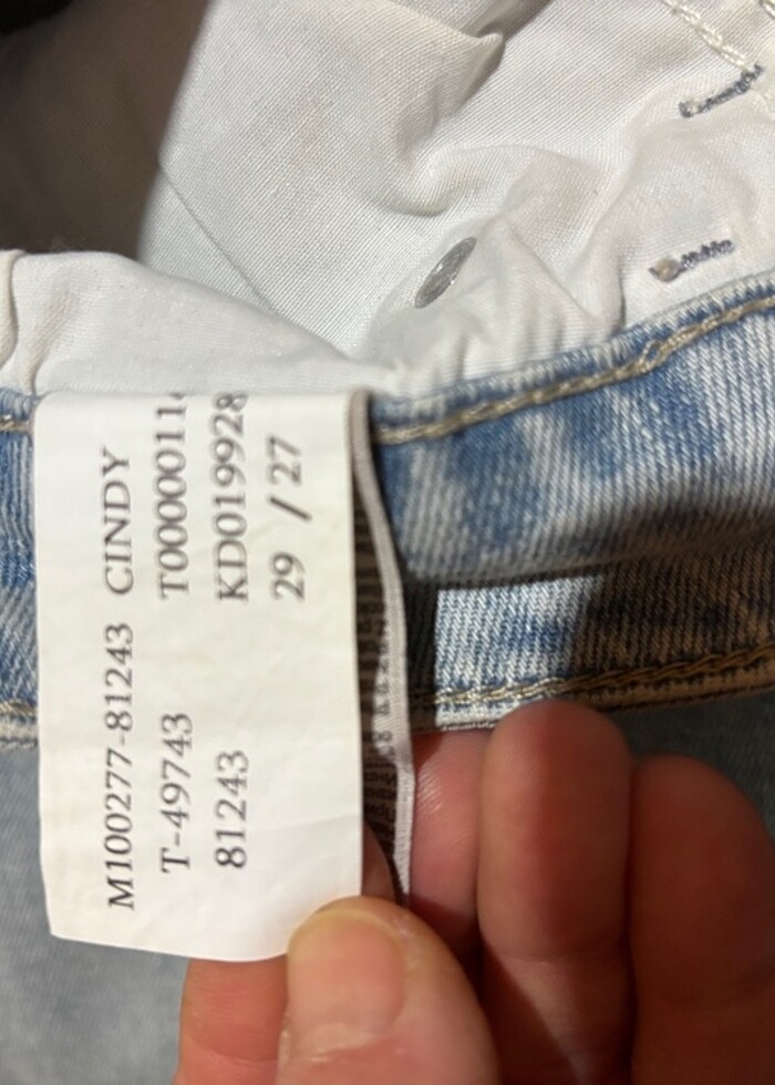 CINDY MAVİ bayan kot - Görsel 4