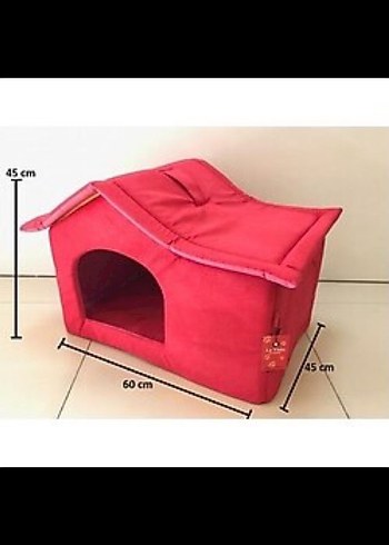 Kırmızı Kedi kopek Evi Yuva - Görsel 2