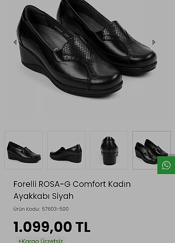 Forelli Kadın Ayakkabısı siyah ( ROSA-G Comfort)