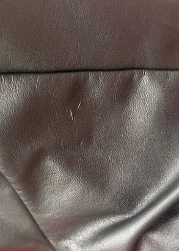 Kadın Siyah Deri Kemerli Ceket - Görsel 6