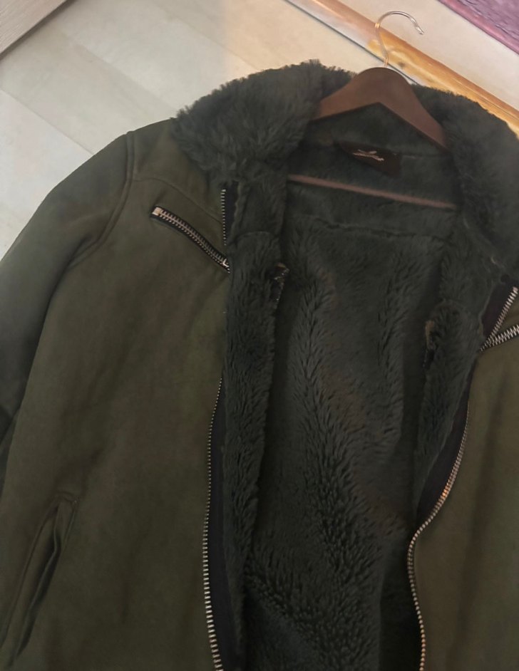 Kürk Detaylı Erkek mont - Görsel 2