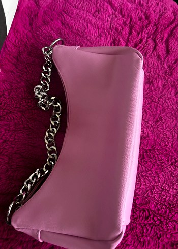 Bershka pembe çanta - Görsel 5