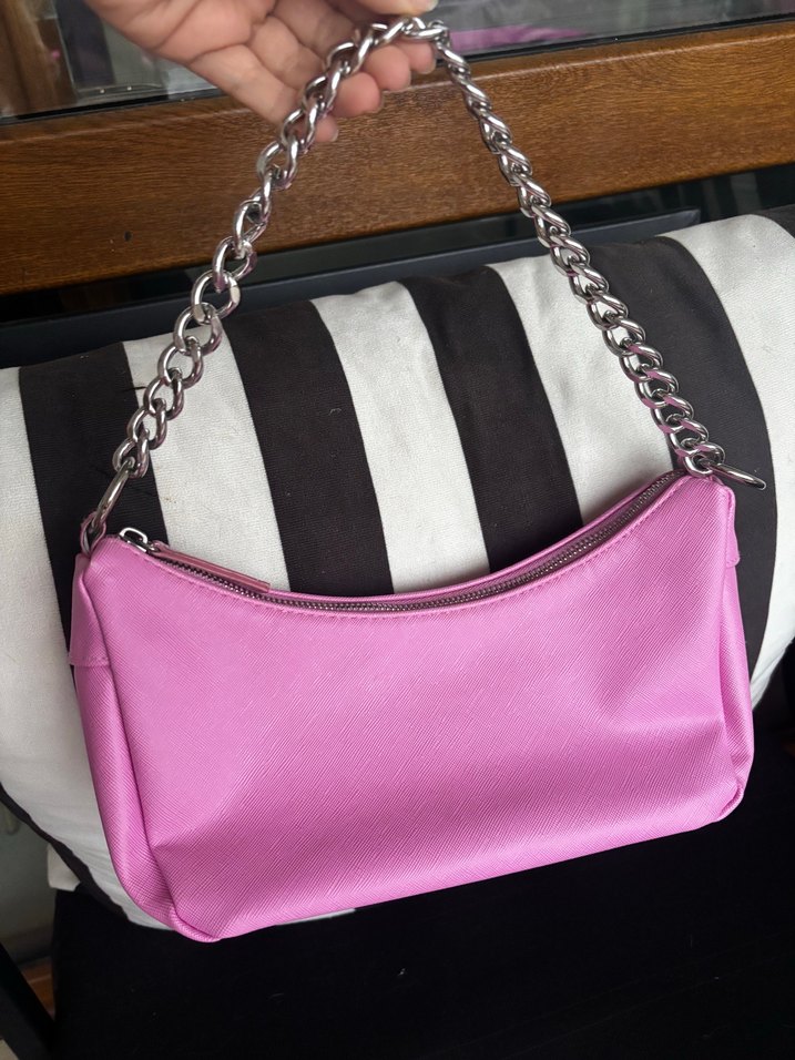 Bershka pembe çanta - Görsel 4
