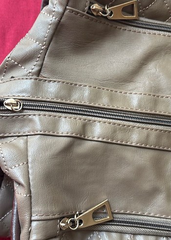 Kahverengi Deri Kadın Çanta - Görsel 4