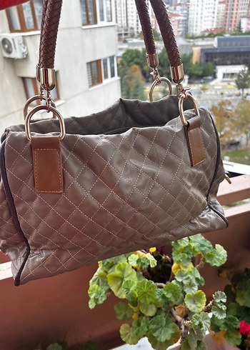 Kahverengi Deri Kadın Çanta - Görsel 3