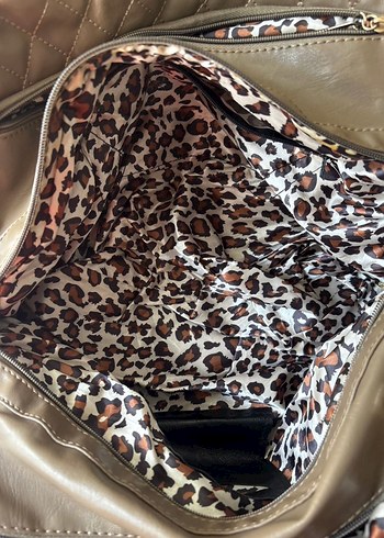 Kahverengi Deri Kadın Çanta - Görsel 5