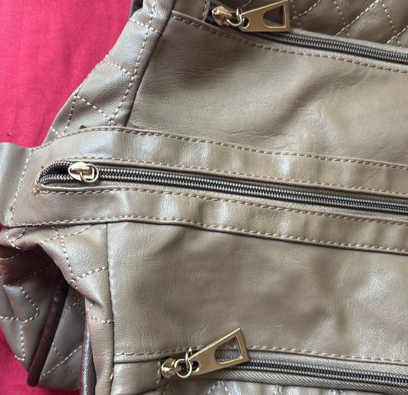 Kahverengi Deri Kadın Çanta - Görsel 4