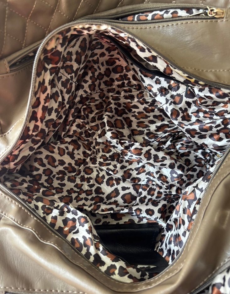 Kahverengi Deri Kadın Çanta - Görsel 5