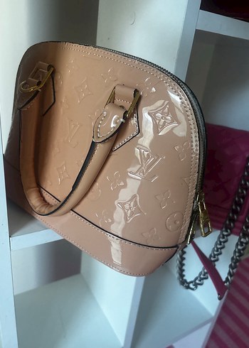 Zincir Detaylı Çok Renkli Deri Kadın Çantası - Görsel 4