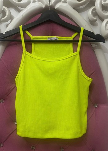 Diğer Sarı Mini Atlet Fitted Kesim