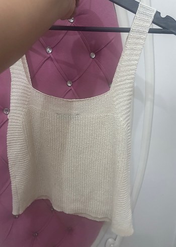 Diğer Bej Kadın Örme Kolsuz Mini Atlet
