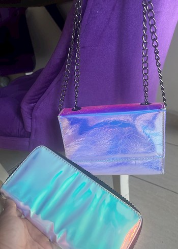  Beden Hologram çanta cüzdan