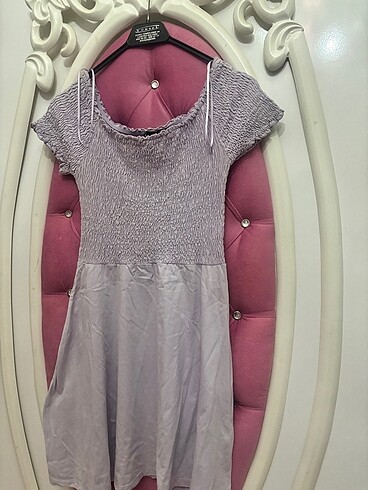 Madonna yaka elbise - Görsel 2