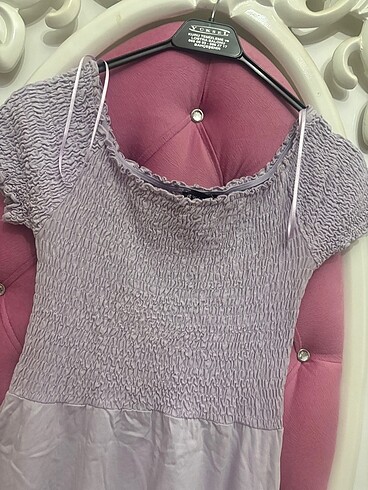 Madonna yaka elbise - Görsel 3