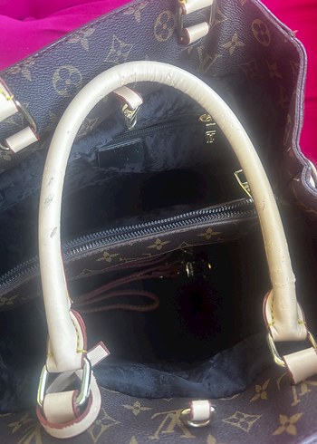 Louis Vuitton Kahverengi Baskılı Deri Kadın Çantası