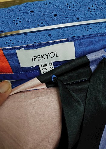 42 Beden çeşitli Renk İpekyol Turuncu Geçişli Uzun Etek