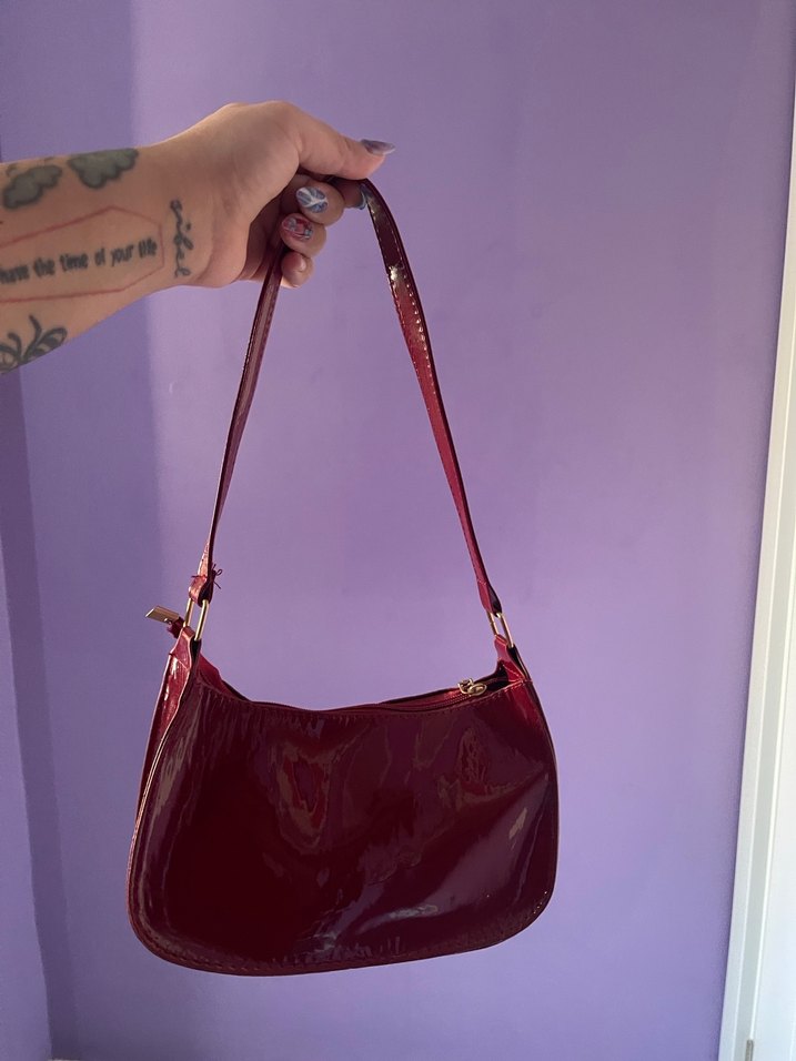 Bordo Kadın Omuz Çantası - Görsel 3