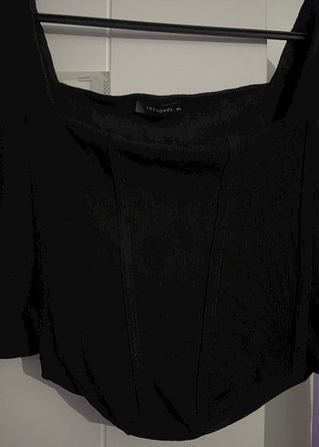 Siyah Kadın Uzun Kollu Bluz - Görsel 2