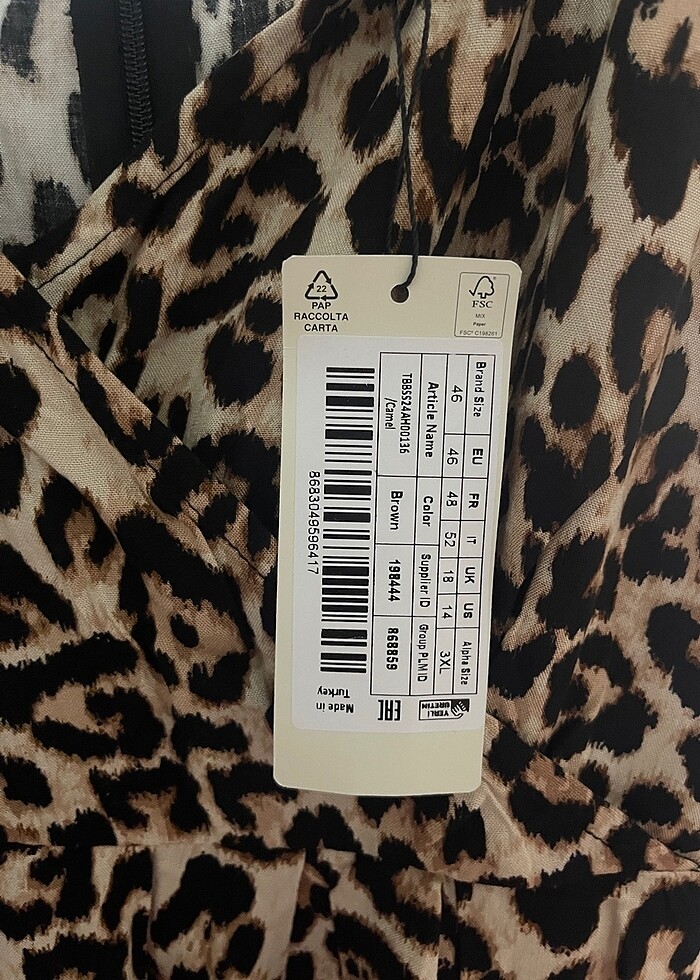 Leopar elbise - Görsel 2