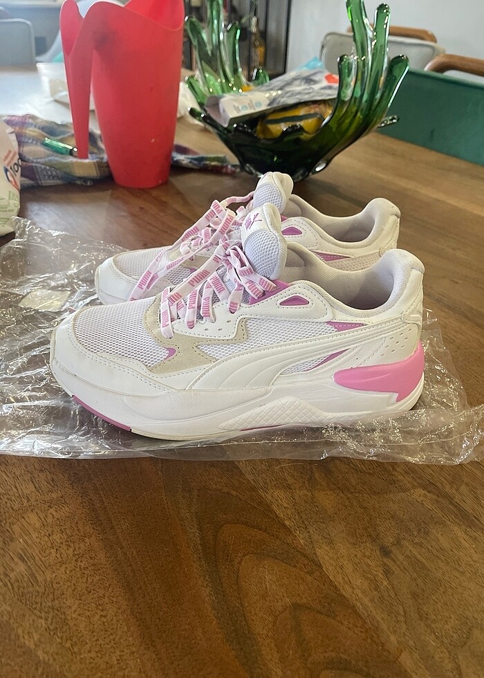 puma beyaz pembe ayakkabı - Görsel 2