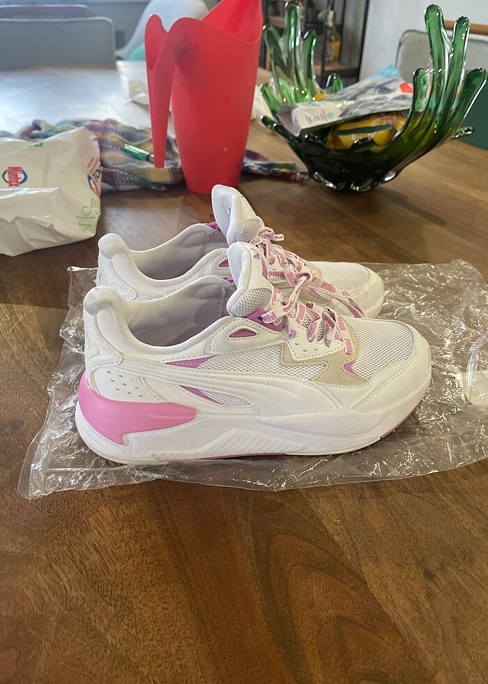 puma beyaz pembe ayakkabı - Görsel 3