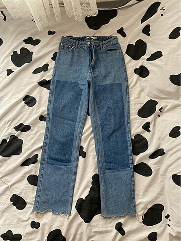 36 Beden lacivert Renk Mom jean