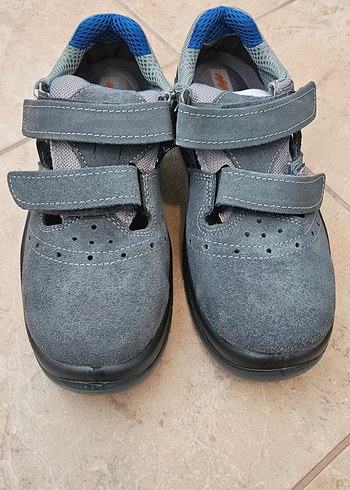 Gri Süet Bay Bayan İş Ayakkabısı - Görsel 2