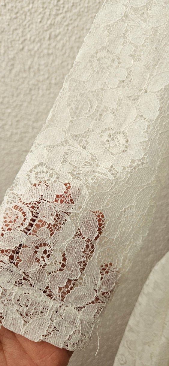 Kız Çocuk Beyaz Dantel Elbise - Görsel 4