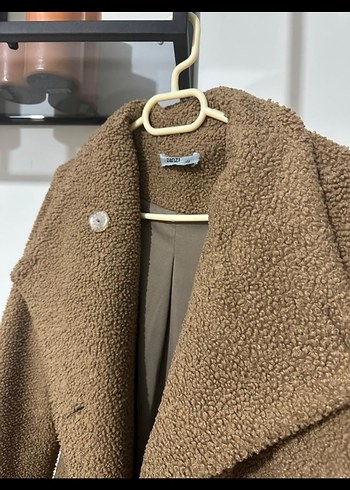 Bej Midi Kadın Yün Kaban - Görsel 3