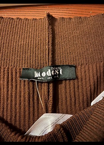 Kahverengi Kemerli Kadın takım - Görsel 3