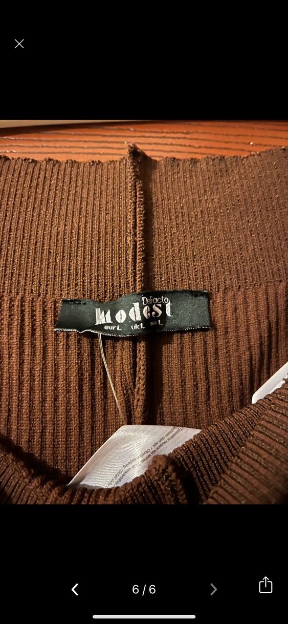 Kahverengi Kemerli Kadın takım - Görsel 3