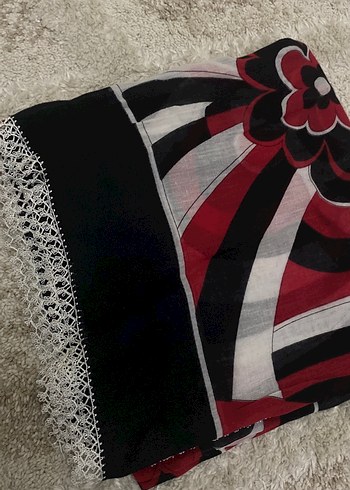 Kadın Çok Renkli Fırfırlı Bohem Fular - Görsel 2