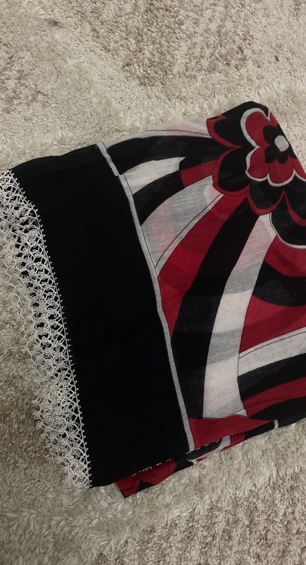 Kadın Çok Renkli Fırfırlı Bohem Fular - Görsel 2