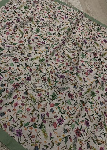 Çiçek Desenli Bohem Kadın Fuları - Görsel 2