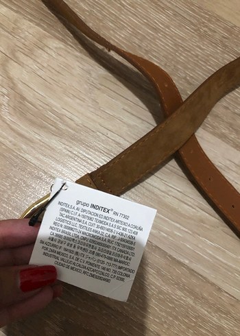 Zara Kahverengi Süet Kadın Kemer - Görsel 5