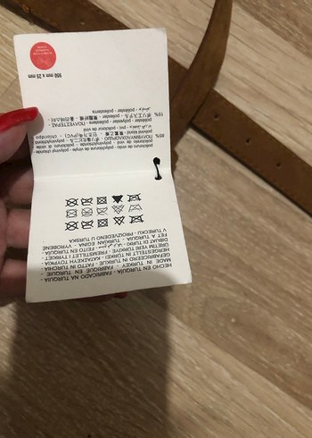 Zara Kahverengi Süet Kadın Kemer - Görsel 6